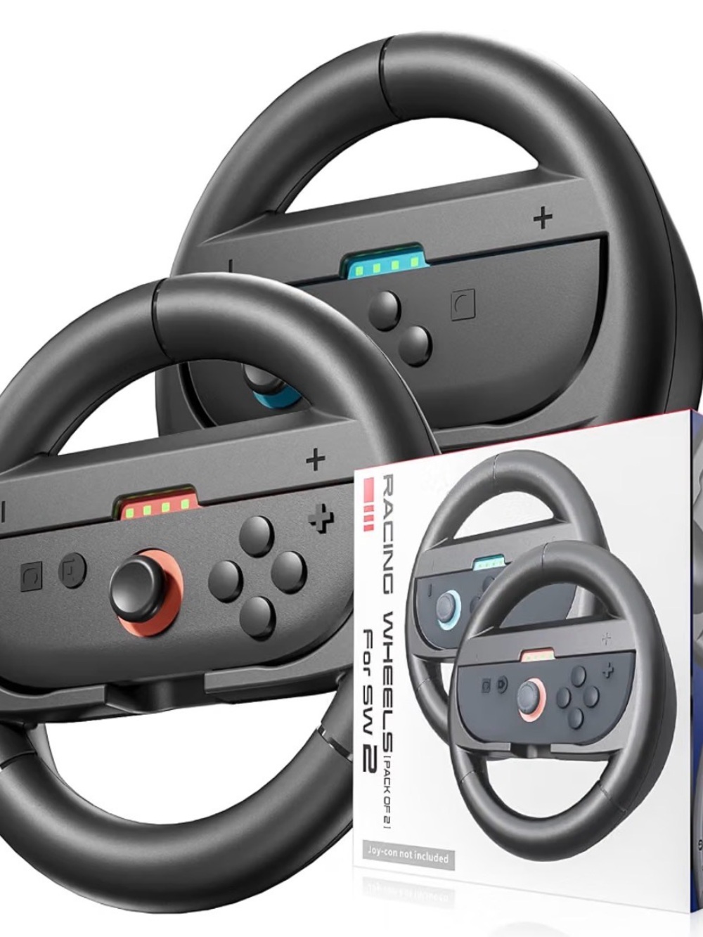 E2 Steering Wheels for Nintendo Switch 2 Console JoyCons, Racing Wheels for Mari - Picture 3 of 6